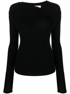 Sweter asymetryczny Isabel Marant Etoile czarny