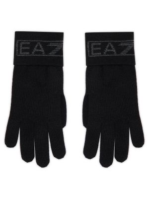Rękawiczki Ea7 Emporio Armani czarne