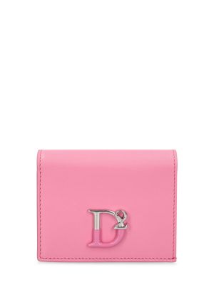 Usnjena denarnica Dsquared2 roza