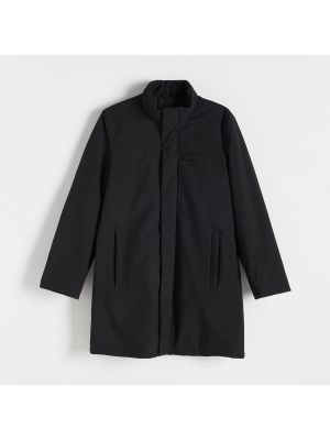 Kabát so stojačikom Reserved čierna