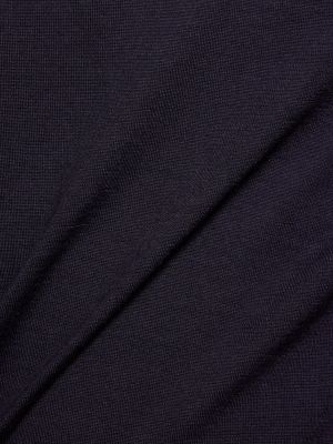 Памучен копринен пуловер Dunhill виолетово