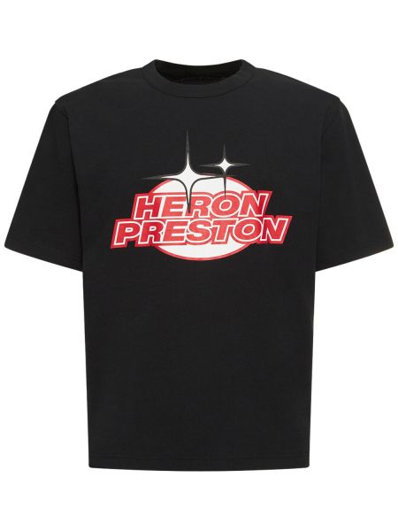 Džerzej bavlnené tričko Heron Preston čierna