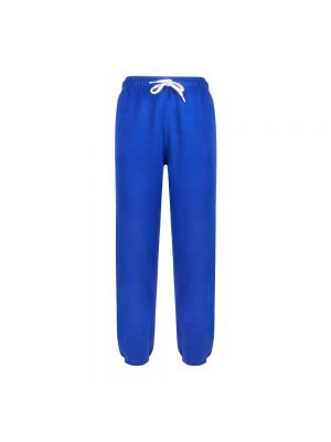Spodnie sportowe bawełniane Polo Ralph Lauren niebieskie