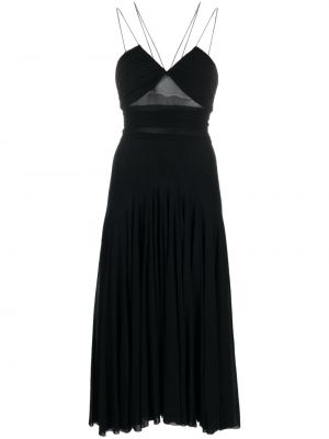 Μίντι φόρεμα με λαιμόκοψη v Philosophy Di Lorenzo Serafini μαύρο