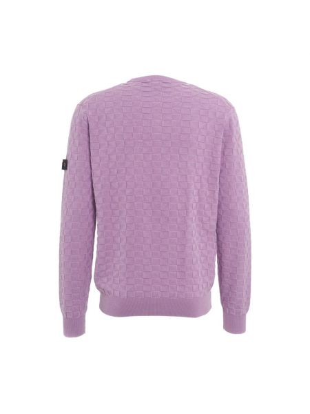 Dzianinowy sweter Peuterey fioletowy