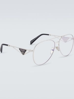 Слънчеви очила Prada сребристо