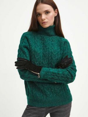 Шерстяной свитер Medicine зеленый