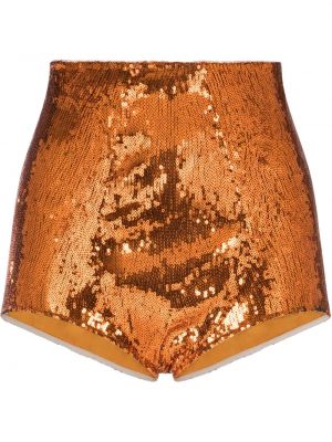 Pantalones cortos con lentejuelas Dolce & Gabbana naranja