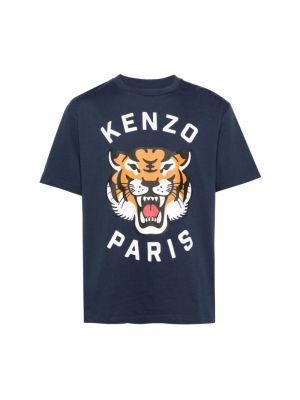T-shirt mit print mit tiger streifen Kenzo blau
