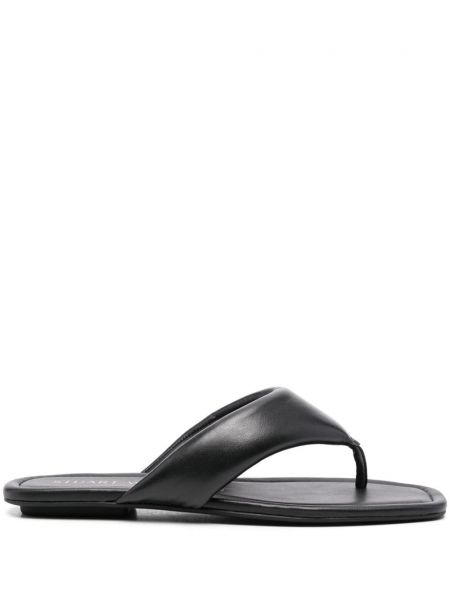 Dabīgās ādas flip flopi Stuart Weitzman melns