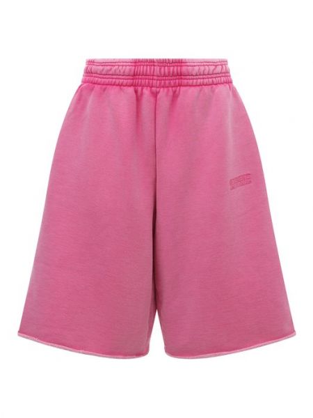 Хлопковые шорты Vetements розовые