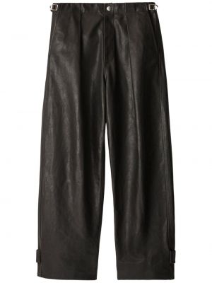 Pantalon en cuir Burberry noir
