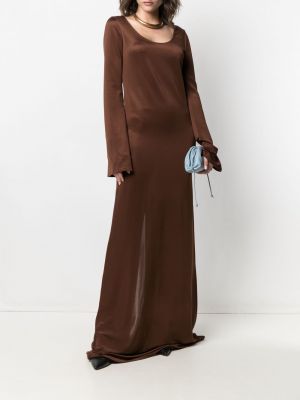 Vestido de noche bootcut Kwaidan Editions marrón