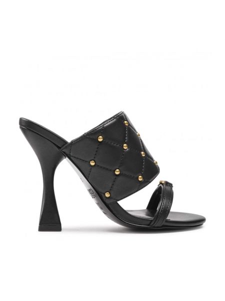 Sandales en cuir Versace Jeans Couture noir