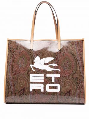 Paisley trykt shoppingbag Etro brun