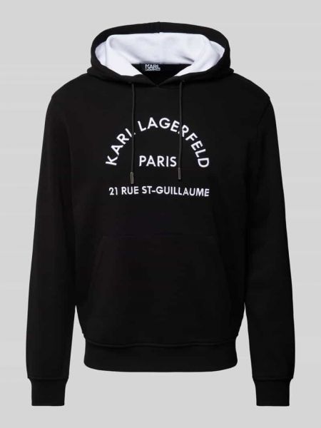 Bluza z kapturem Karl Lagerfeld czarna