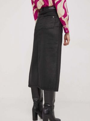 Džínová sukně Tommy Hilfiger černé
