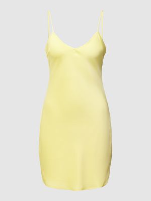 Sukienka mini w serca Review Female żółta