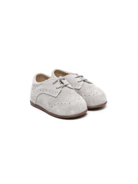 Mokka brogues tytöille Babywalker harmaa