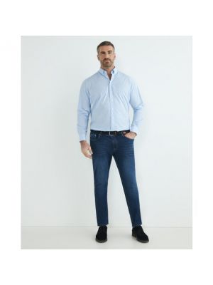 Pantalones slim fit con bolsillos Hackett azul