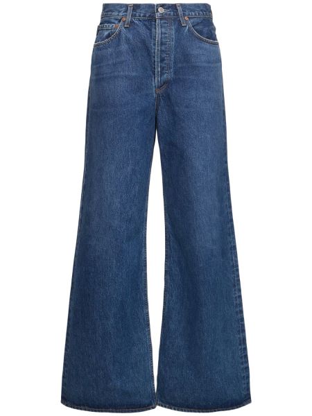 Højtaljet jeans Agolde blå