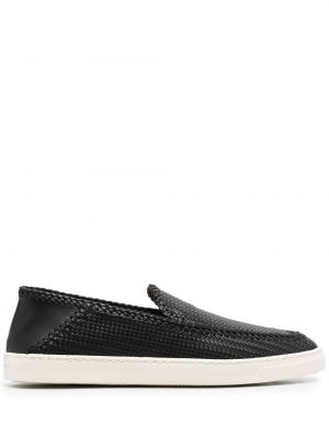 Skinn loafers Giorgio Armani svart