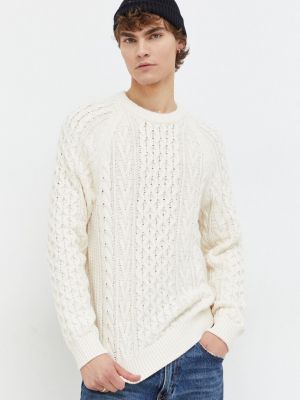 Sweter Abercrombie & Fitch beżowy