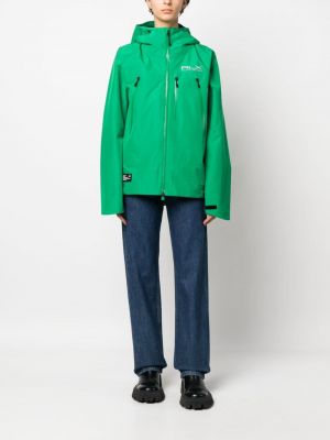 Větrovka s kapucí Rlx Ralph Lauren zelená