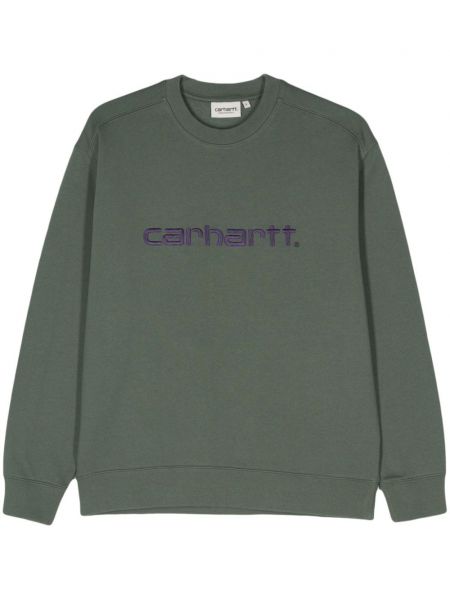 Işlemeli sweatshirt Carhartt Wip yeşil