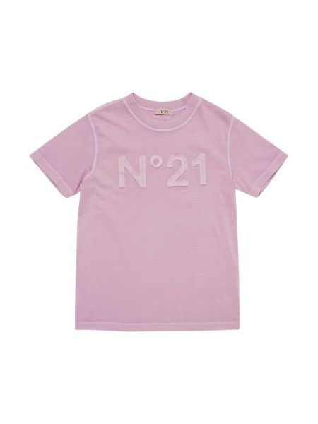 Bomuld t-shirt for piger N°21 pink