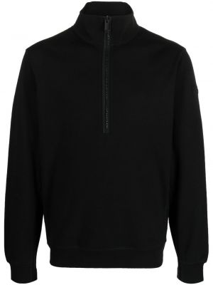 Пуловер с цип Moncler черно