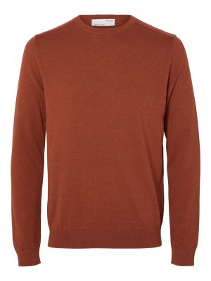 Priliehavý sveter Selected Homme červená