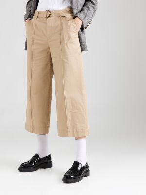 Pantaloni culottes Lauren Ralph Lauren bej