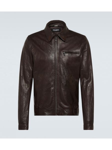 Veste de cuir Dolce&gabbana marron