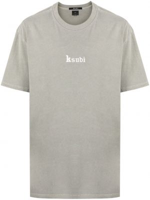 T-shirt con stampa Ksubi verde