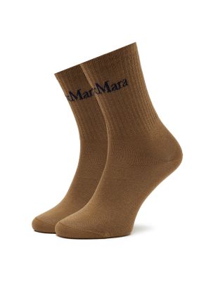 Čarape Max Mara Leisure smeđa