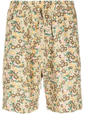 Bermuda kratke hlače s cvetličnim vzorcem s potiskom Nanushka rumena