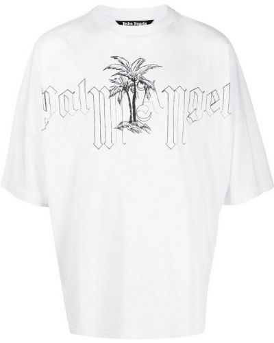 T-shirt Palm Angels, biały
