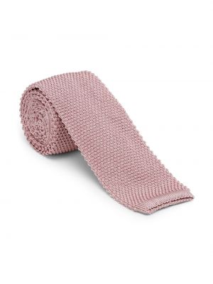 Cravate en soie Brunello Cucinelli rose