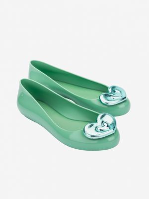 Balerina cipők Melissa zöld