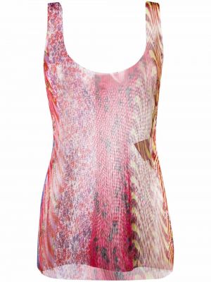 Trykt floral vest Philosophy Di Lorenzo Serafini rosa