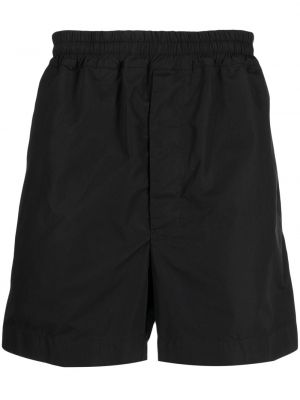 Shorts de sport en coton Ann Demeulemeester noir