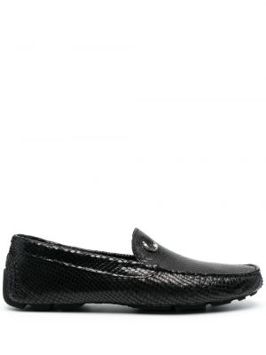 Skinn loafers Just Cavalli svart