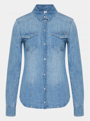 Koszula jeansowa Liu Jo niebieska