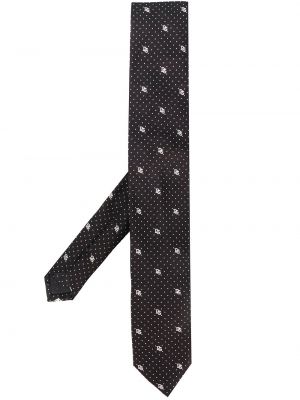 Corbata con estampado Dolce & Gabbana negro