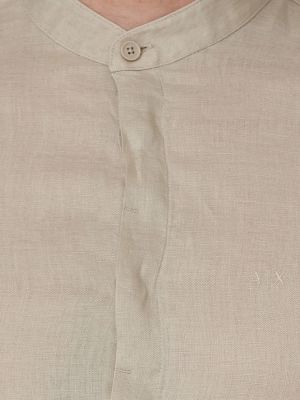 Рубашка с длинным рукавом Armani Exchange бежевая