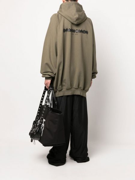 Oversize hoodie mit print Balenciaga