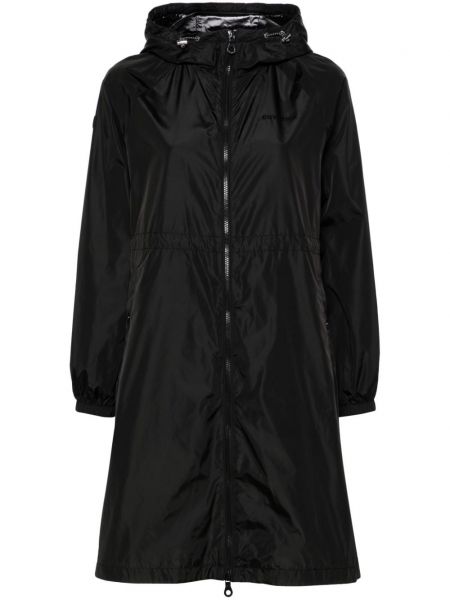 Ilgas paltas su gobtuvu Duvetica juoda