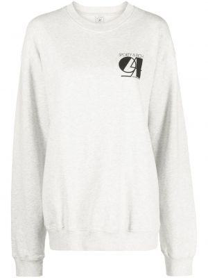 Trykt sweatshirt Sporty & Rich grå