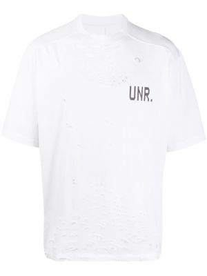 Camiseta con estampado Unravel Project blanco